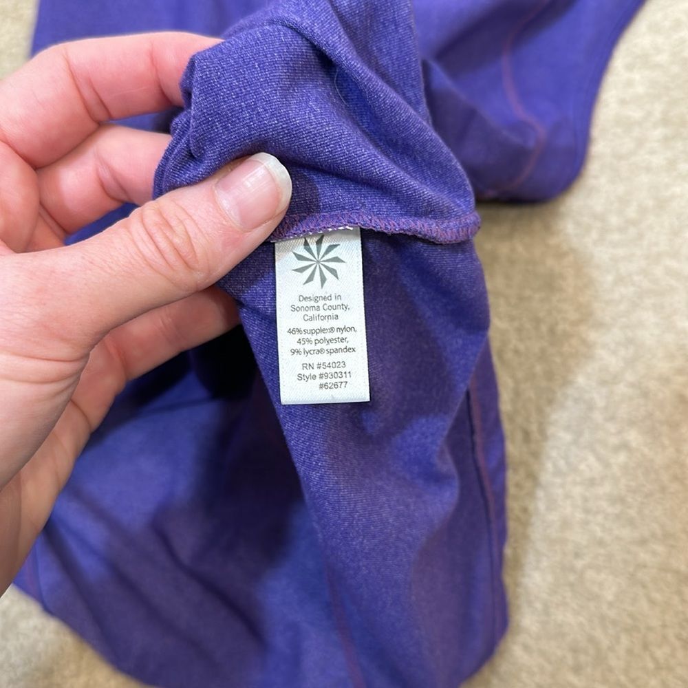 Athleta Purple Tank Top Workout Exercise Running Sleeveless Summer Women XXS - Picture 7 of 8
